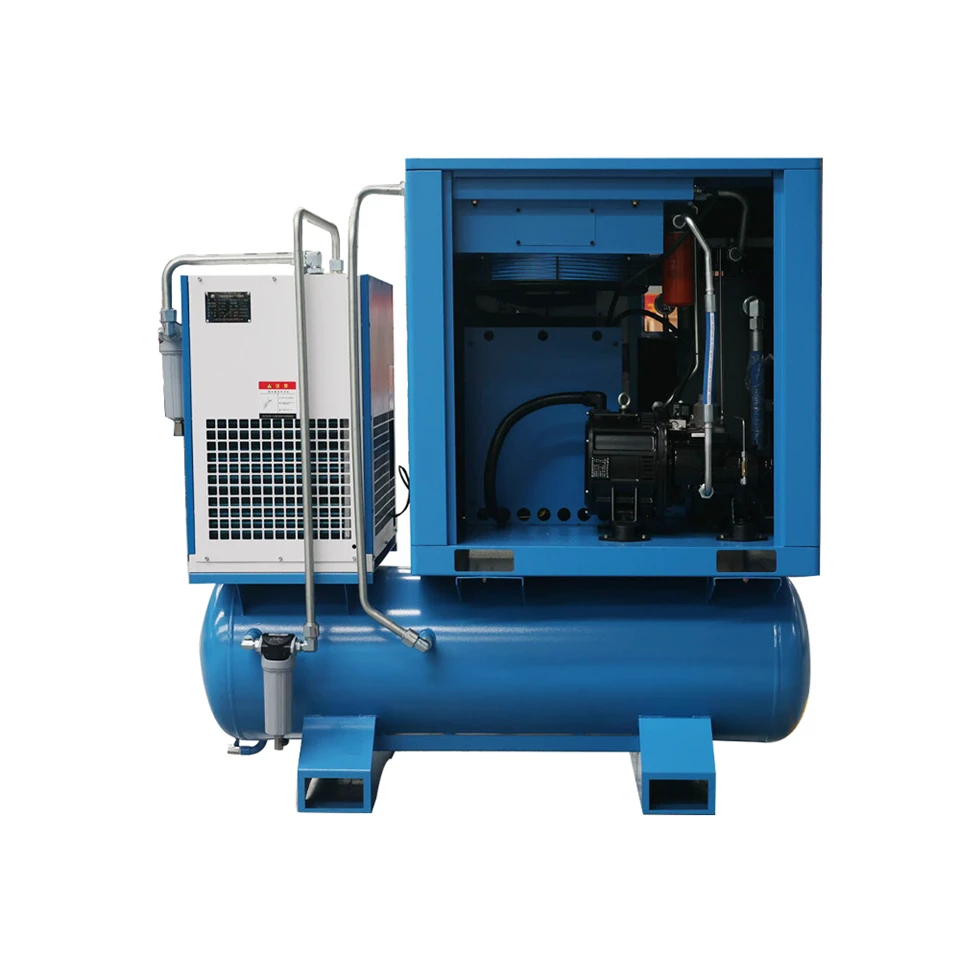 22kw High Pressure Screw Air Compressor With Air Tank
